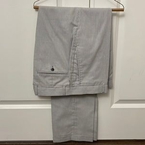 Lands’ End Tailored Fit Striped Trousers, Size 36